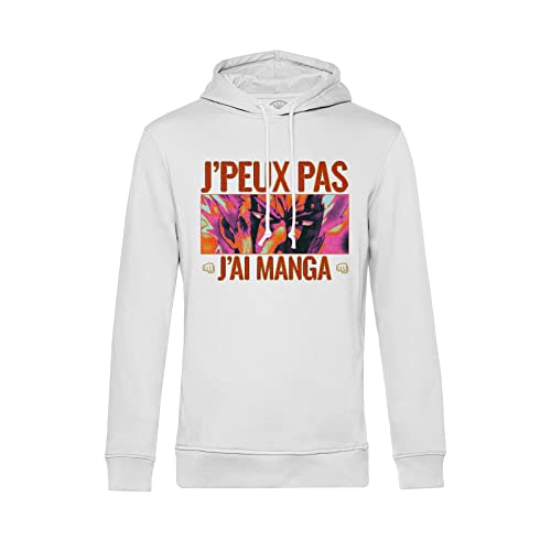 Sweat manga confortable avec capuche et poche kangourou pour otaku