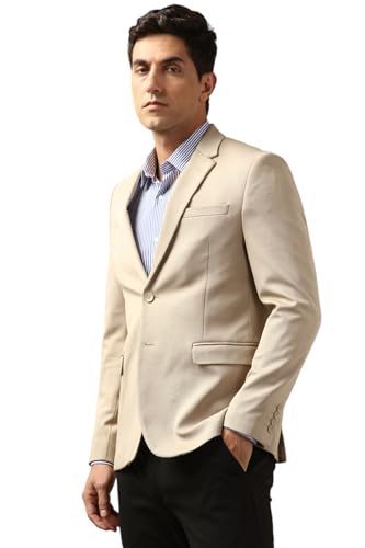 Image of Peter England Men's Neo Slim Knit Textured Blazer