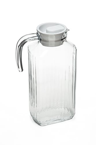 Taliona Waves Pattern Glass Jug 1.7 Liter Capacity