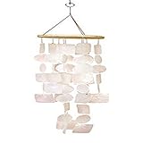 Deco 79 Capiz Shell Waterfall Windchime, 20' x 5' x 5', White