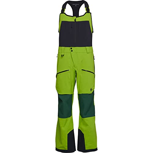 Mountain Black Diamond Pantaloni Recon PRO Stretch Bib, Lime Green-Mountain Forest, XL