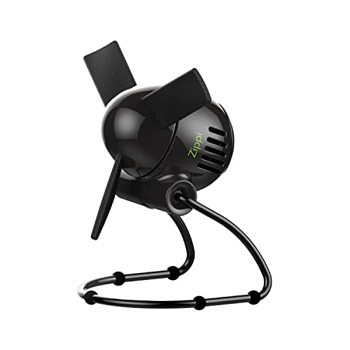Vornado Zippi Small Personal Fan, Foldable Cooling for Desk, 2 Speed Settings, Soft Nylon Blades, Directable Airflow, Compact Design, Perfect Fan for Office and Bedroom, Multiple Color Options, Black by Vornado - Used condition - US$19.01