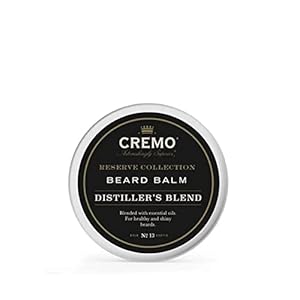 Cremo Styling Beard Balm, Distiller’s Blend (Reserve Collection), Nourishes, Shapes And Moisturizes All Lengths Of Facial Hair, 2 Ounce