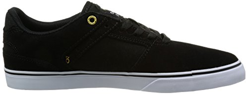 Emerica Men's the Reynolds Low Vulc Skate Shoe, black/white, 7 Medium US