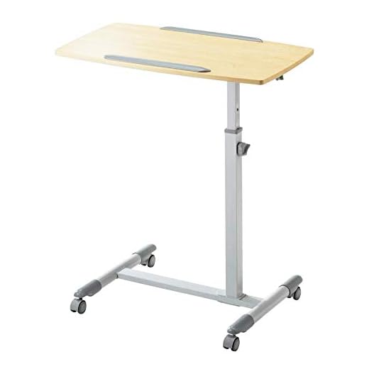 Sängskrivbord I Aluminiumlegering För Studier Med Brun Täthetskort Med Musbräda Justerbar Höjd Låsbara Hjul Skrivbord Med Hjul Till Frukost På Sängen Eller Middag Framför Tv: N I Soffan