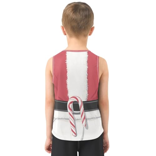 Boys Tank Top Shirts Stripes Summer Sleeveless T-Shirts Crew Neck for Kids Clothing Children3