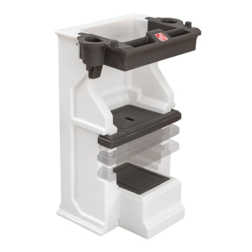 Step2 Mobile Helper, Toddler Step Stool & Tower Stand, Adjustable Height & Built-in Storage, Non-Slip Feet, Includes Safety Bar, Easy Wipe Down, for Kids 1.5+ Years Old