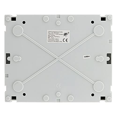Coffret électrique étanche contre humidité Zenitech boîtier IP65 8 modules - 4