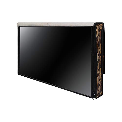 Image of DREAM CARE Double Use - Transparent & Printed Flap - 43 Inches LED TV Cover, Waterproof, Compatible for All Brands (LG, Samsung, Vu, Mi, Realme, TCL, Croma), SA39