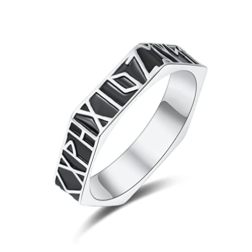 Bague Viking Rune argent 925 cadeau idéal valknut vintage anniversaire homme femme