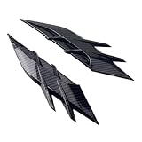 Zosgrew 2 PCS Car Fender Side Vents, Carbon Fiber Air Wing Vent Trim Sticker, Personalization Spoiler Body Decoration Cover, Universal for Most Cars (Carbon Fiber)