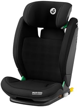 Maxi-Cosi RodiFix S Comfort i-Size, Kindersitz, 100–150 cm, Authentic Black | Verstellbarer Kindersitz, 3.5–12 Jahre, 3 Liegepositionen, G-CELL Schutz, AirProtect, Atmungsaktive Ko
