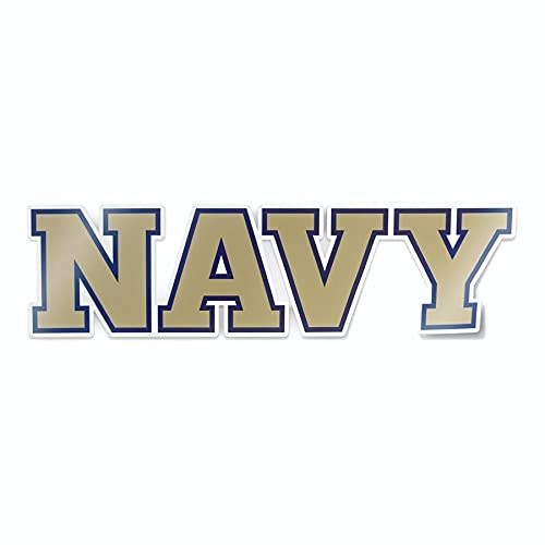 Nudge Nudge Printing US Naval Academy Block Navy Logo Car Decal Bumper Sticker