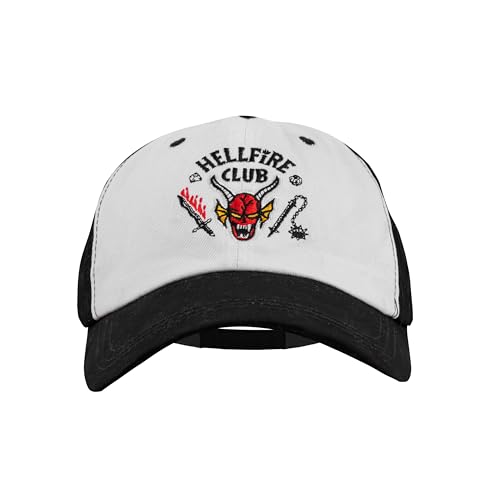 Cinereplicas Stranger Things - Hellfire Club Gorra de Béisbol - Licencia Oficial