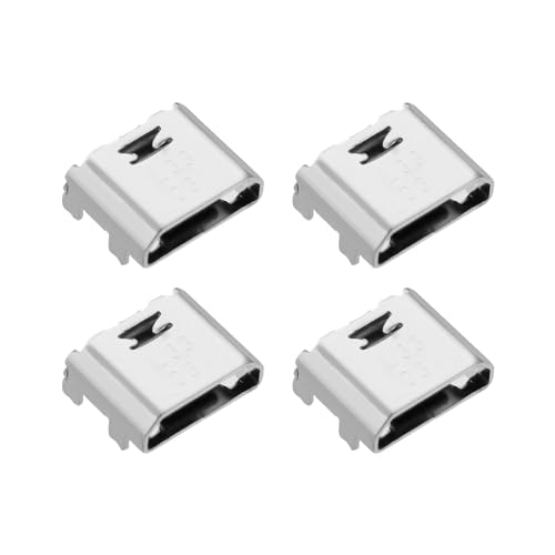 Create idea 4 Piezas de Conector de Puerto de Carga Micro USB Componente de Cargador Compatible con...