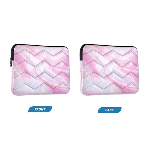 Funda para portátil de 13-14 pulgadas con diseño mármol rosa miniatura 2