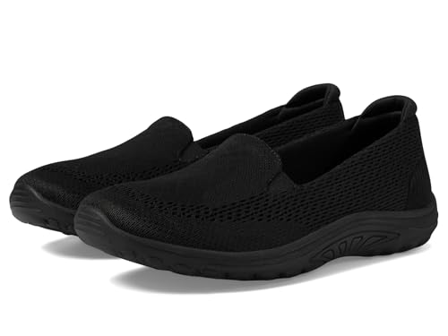 Skechers Women's Reggae Fest - Willows Vibe,Black/Black,7