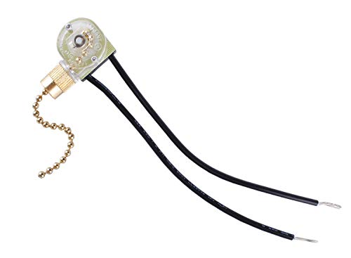 7702300 Fan Light Lamp Replacement Pull Chain Switch ZE-109, GSW-31 Electrical Pull Chain Two Wire Switch for Zing Ear Lighted Ceiling Fans 6A 125V 3A 250V by Ketofa