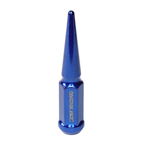 Image of DNA MOTORING LN-ZTL-9056-BL 24Pcs M14 x 1.5 23mm OD /112mm Height Close End Lug Nuts + Adapter, Blue