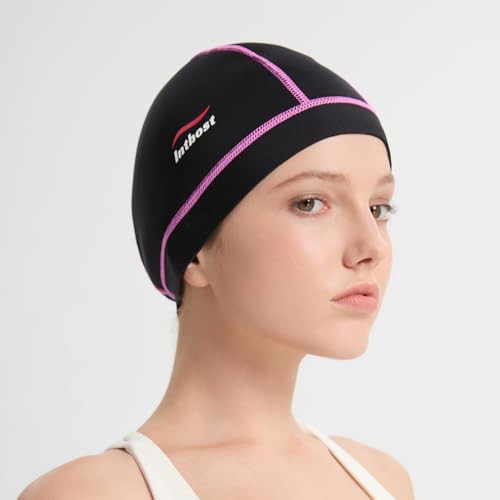 Image of 3mm Diving Hood Neoprene Wetsuit Beanie Winter Hat for Men Women Keep Warm Stretchy Wetsuit Cap for Snorkelling, Surfing and Swimming