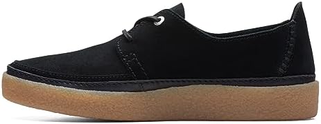 Clarks Men's Oakpark Lace Oxford, Black Suede, 10 | Image 4