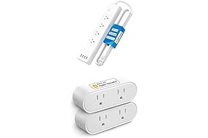 Smart Power Strip with Dual Smart Plugs Compatible with Apple HomeKit
