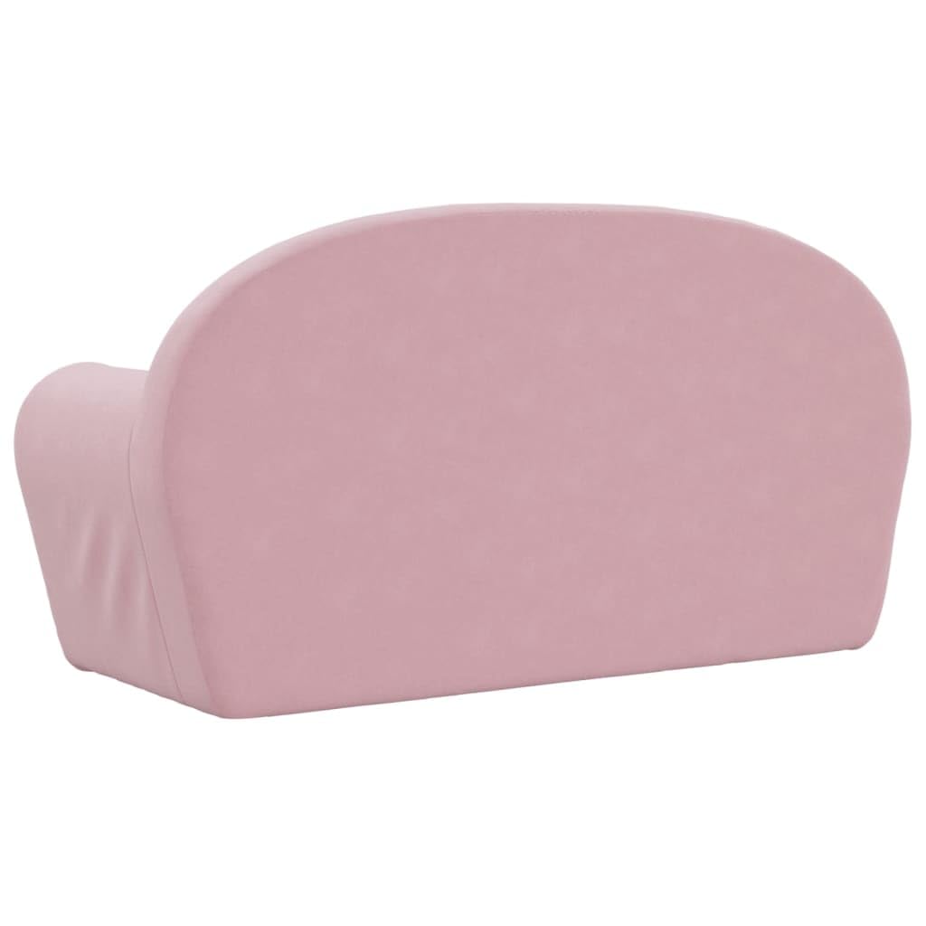Générique Canapé pour Enfants 2 Places Rose Peluche Douce, Meubles, Mobilier pour bébés & Tout-Petits, Rose, (Poids 2.3KG)