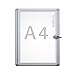 Produktbild Maul 6820108 Schaukasten Extraslim, 1x A4, Magnetisch, Abschließbar, 35 x 27,1 x 2,7 cm (HxBxT), Aluminium Profil, Silber