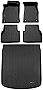 SMARTLINER All Weather Custom Fit Black 2 Row Floor Mats and Cargo Liner Set Compatible with 2019-2023 Audi A6/S6