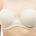 Wacoal Women's Red Carpet Lightly Padded Full Coverage Underwire Strapless Bra, 854119, Naturally Nude, 34DD