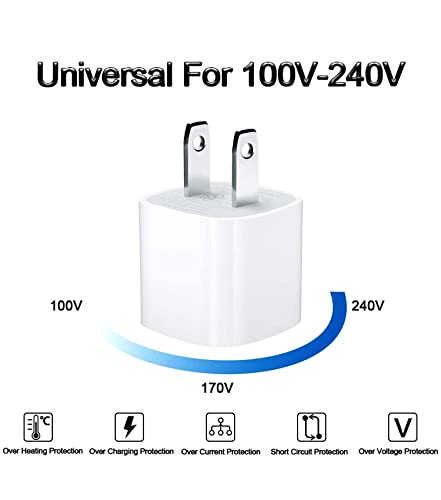 Gkw 753922898384 Usb Wall Charger,Small Iphone Charger Box,Travel Plug Cube 5W Power Adapter For Iphone Se 2020/12 Pro Max/11 Pro Max/Xr/X/8 Plus/7/6S/6S/6/5,Galaxy S7/S6/S5 Edge,Lg,Htc,Huawei,Moto,Kindle thumb #1