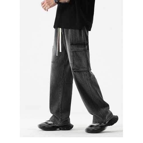 Pantalones Joggers Cargo Denim Multi-Bolsillos para Hombre miniatura 4