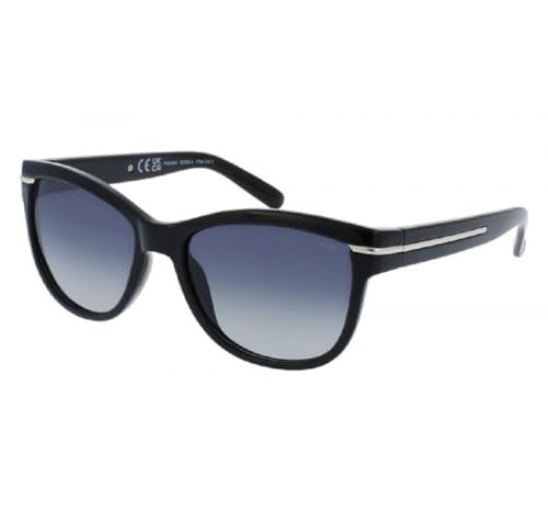 Lunettes de soleil femme INVU B2338 A verres polarisés noir et argent