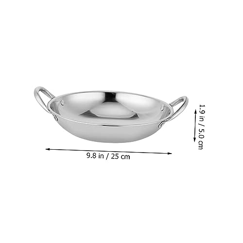Wok de acero inoxidable 2 litros con doble mango miniatura 7