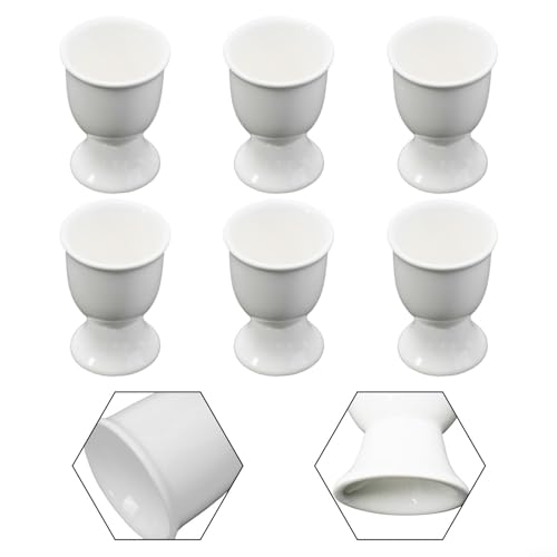 Essentielles Frühstücksartikel-Set mit 6 Keramik-Eierbechern für jeden Haushalt – Bild 6