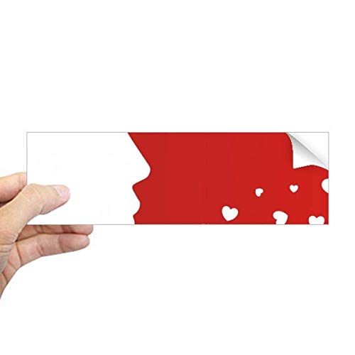 Pegatina rectangular de San Valentín DIYthinker para ventanas de salón 2