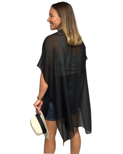 Image of Humble Hilo Womens Kimono Cardigan Sleeveless Lightweight Cover Up Casual & Flowy, 2 Sizes
