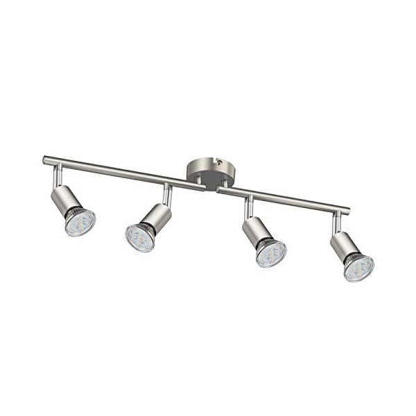Defurhome LED Ceiling Light Rotatable 4-Bulb LED Spotlight Ceiling Light Spotlight Modern Ceiling Spotlight for Kitchen, Living Room, Bedroom, Includes 4 x 3.5 W GU10 LED Bulbs (380 LM, Warm White) - Image 3