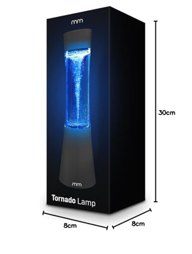mikamax Tornado lampa LED - lampka nocna i lampa biurkowa - ruchome światło nastrojowe z efektem tornado