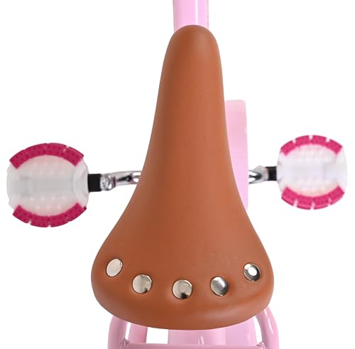 Vélo 14 pouces rose Volare Excellent avec panier pré-assemblé à 85% - 5