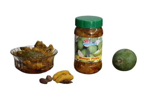 Desi Mango Pickle | Aam Ka Achar | Traditional | Homemade | No Preservatives | Sundried | All Natural | Made In India (Jar Pack) (Pack of 250 gm)