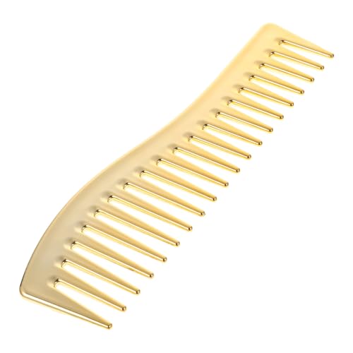 Gogogmee Peine Recortador de Cabello Plano Dientes Anchos, Peine para Peinar Hombres, Cepillo de Bambú Diseñado para Evitar Tirones en Salones de Peluquería