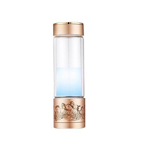 Generador Agua hidrógeno, generador Agua hidrógeno en Botella, máquina ionizadora portátil Agua Rica en hidrógeno, 3 Minutos concentración hidrógeno (800-1200 PPB), Mejora la Calidad del Agua alcalin