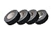 Mini Pocket Real Gaffers Tape Fabric Tape Natural Rubber 1 inch x 11 yards -Pack of 4 Rolls Black,13 Mils Thickness Heavy Duty, Strong Tough Compact Lightweight, Multipurpose Better than Duct Tape