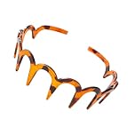 Zig Zaag Headband – Flexible Tooth Headband | No-Slip Wavy Hair Comb Headband | Comfortable Sharks Tooth Hair Comb | Hard Headband for Styling, Sports, and Everyday Wear