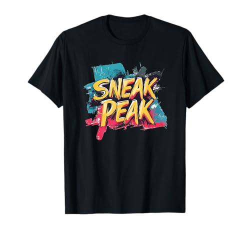 Cool Colorful Sneak Peak Speech for Boys and Girls T-Shirt