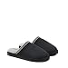Dunlop Hausschuhe Herren, Warme Schuhe Herren mit Schafspelz, Plüsch Filzpantoffeln Herren mit Gedächtnis Schaum, Geschenke für Männer (Schwarz, numeric_46)