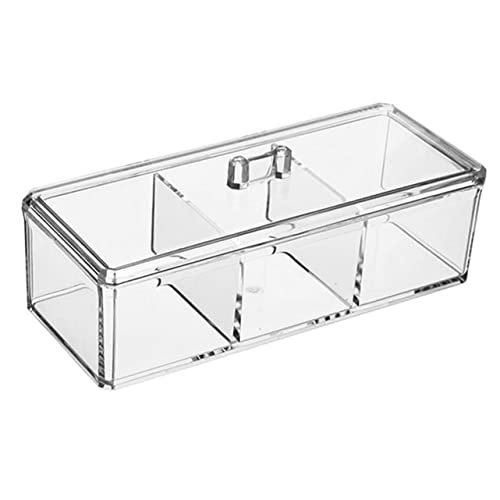 Happyyami Tea Bag Organizer Box with Lid Stackable Storage Holder for Tea Sugar Coffee and Spices Multi Functional Container for Office Kitchen and Home Use Design