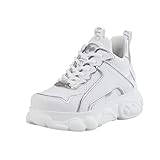 Color: blanco Buffalo CLD CHAI - Zapatillas bajas para mujer, para el tiempo libre, color blanco, talla 40 EU / 6,5 UK