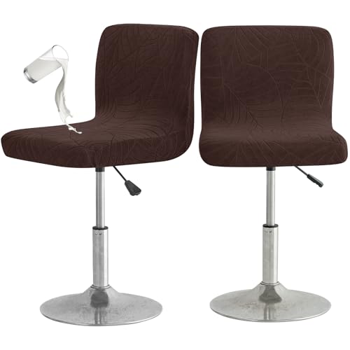 Image of Chair Covers Bar Stool Cover 2pc Bar Chair Cover Swivel Bar Stool Slipcover